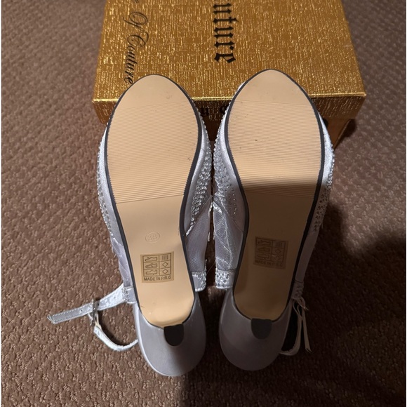 Lady Couture Silver Platform Heels - Picture 4 of 6